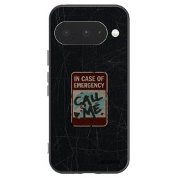 Fekete szilikon tok az alábbi mobiltelefonokra Google Pixel 10 - EMERGENCY