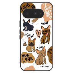 Fekete szilikon tok az alábbi mobiltelefonokra Google Pixel 10 - Frenchies