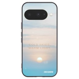 Fekete szilikon tok az alábbi mobiltelefonokra Google Pixel 10 - COLD SKIES