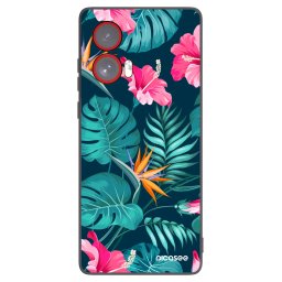 Fekete szilikon tok az alábbi mobiltelefonokra Motorola Edge 50 Fusion - Pink Monstera