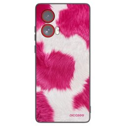 Fekete szilikon tok az alábbi mobiltelefonokra Motorola Edge 50 Fusion - Pink Moo