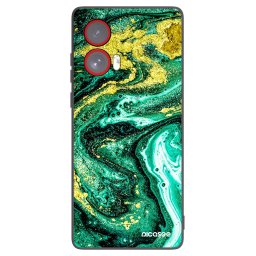 Fekete szilikon tok az alábbi mobiltelefonokra Motorola Edge 50 Fusion - Green Gold