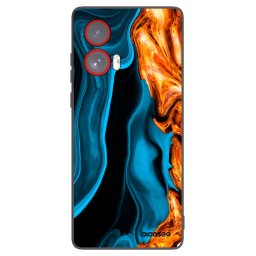 Fekete szilikon tok az alábbi mobiltelefonokra Motorola Edge 50 Fusion - Gold blue