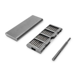Digitus 57 darabos precíziós mechanikus csavarhúzó készlet mobiltelefonhoz, laptophoz, PC-hez, órához, szemüveghez, konzolhoz.