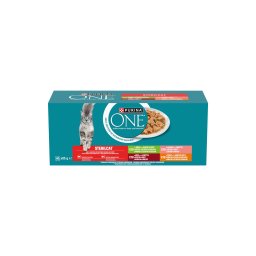 Purina One Sterilcat marhával/lazaccal/pulykával/csirkével nedves macskaeledel 40 x 85 g