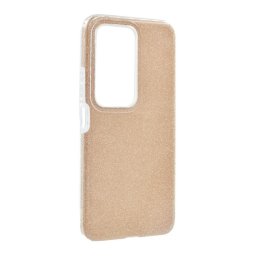 Szilikon telefonvédő (műanyag belső, csillogó hátlap) ARANY Xiaomi Redmi 15 5G