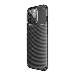 Szilikon telefonvédő (ütésállóság, légpárnás sarok, karbon minta) FEKETE Samsung Galaxy S26 Ultra (SM-S948)