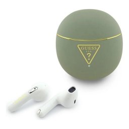 GUESS GOLD LINE TRIANGLE bluetooth fülhallgató SZTEREO (v6.0, TWS, mikrofon, IPX5 vízálló + töltőtok) KHAKI