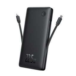 BASEUS AIRPOW AIR LITE vésztöltő USB+Type-C aljzat (10000mAh, 22.5W, PD gyorstöltő, LED jelzés) FEKETE