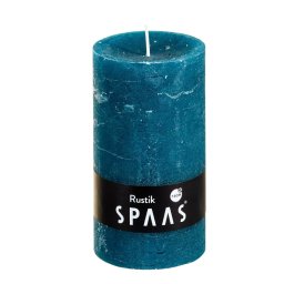 Oszlopos gyertya SPAAS RUSTIK 13 cm kék