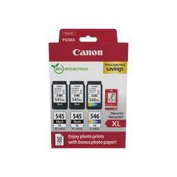 Canon 2x PG-545XL + CL-546XL + GP501 10x15 fnyes fotpapr eredeti MultiPack