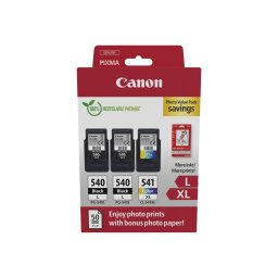 Canon 2x PG-540L + CL-541XL + GP501 10x15 fnyes fotpapr eredeti MultiPack