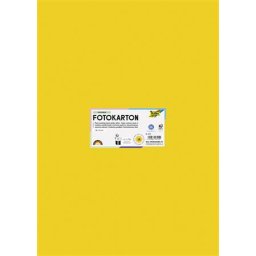 FOLIA Dekorkarton, 2 oldalas, 50x70 cm, 300 g, 10 lap, FOLIA, aranysárga