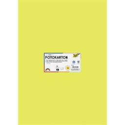 FOLIA Dekorkarton, 2 oldalas, 50x70 cm, 300 g, 10 lap, FOLIA, lime
