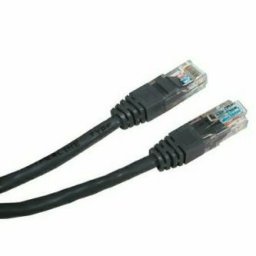 LAN hálózati kábel UTP patchkábel, Cat.5e, RJ45 csatlakozó - RJ45 csatlakozó, 3 m, árnyékolatlan, fekete, gazdaságos, ELADÓ