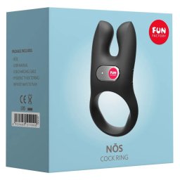 Fun Factory - Nós kétmotoros vibrációs péniszgyűrű (fekete)