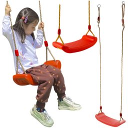 Gyermek Kerti Hinta - 105-175 cm Állítható Hosszúságú Kötelekkel, 50 kg Terhelhetőség, Időjárásálló
