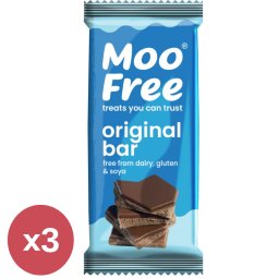 Moo Free Tejmentes csokoládé tábla 3X80 g