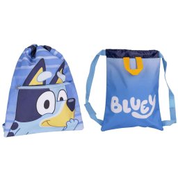 Bluey húzózsinóros, cipzáras sporttáska tornazsák 33 cm