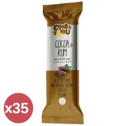 Health Market Good4You kakaós-rumos szelet kínáló 35X25 g