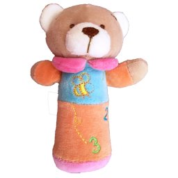 Marokfigura maci plüss 13 cm sípoló narancs