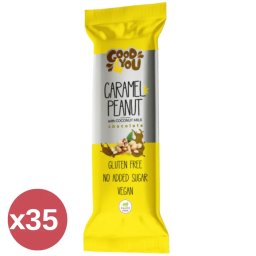 Health Market Good4You Karamell ízű földimogyorós szelet kínáló 35X25 g