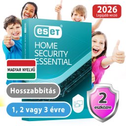 ESET Home Essential hosszabbítás 2 eszközre, 2 évre 30% kedvezménnyel tanárok, diákok, nyugdíjasok, EÜ dolgozók részére