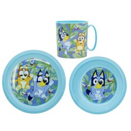 Bluey étkészlet bögrével 265 ml, szett /3db, BPA mentes
