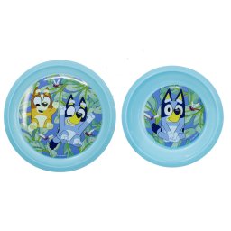 Bluey étkészlet, lapos és mélytányér szett /2db