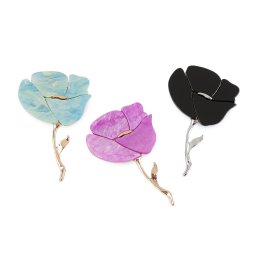 Bross virág kitűző