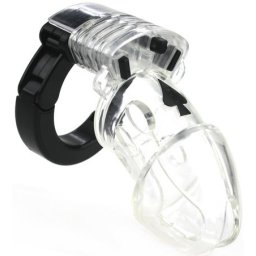 Cock Lock Adjustable chastity cage 10 x 3.5cm Clear erényöv