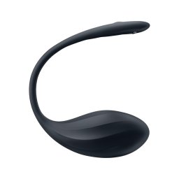Satisfyer Ribbed Petal - hordható rádiós vibrotojás (fekete)
