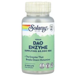 Solaray Vegan DAO Enzyme, 4.2 mg, 30 VegCaps