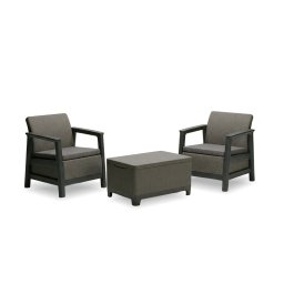 Scandi Balcony linea set kerti bútor garnitúra grafit-hűvösszürke
