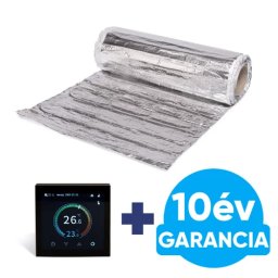 U-HEAT Alu-Mat elektromos fûtõszõnyeg 2,5 m2 / 375 Watt + digitális Design WiFi termosztát / padlófûtés szett