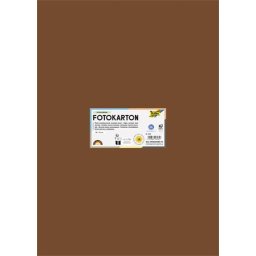 FOLIA Dekorkarton, 2 oldalas, 50x70 cm, 300 g, 10 lap, FOLIA, csokoládébarna