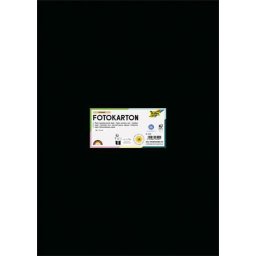 FOLIA Dekorkarton, 2 oldalas, 50x70 cm, 300 g, 10 lap, FOLIA, fekete