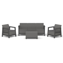 Scandi Love linea duo kerti bútor szett jute tárolós asztallal