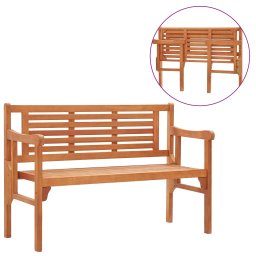 vidaXL összecsukható tömör eukaliptuszfa kerti pad 120 cm