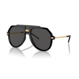 DOLCE & GABBANA DG6195 501/87 Black Dark Grey napszemüveg