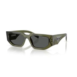 PRADA PR 09ZS 25A40L Transparent Military Green Dark Grey napszemüveg