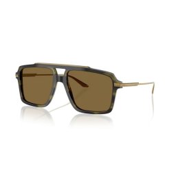 DOLCE & GABBANA DG4477 3447S7 Striped Olive Brown napszemüveg