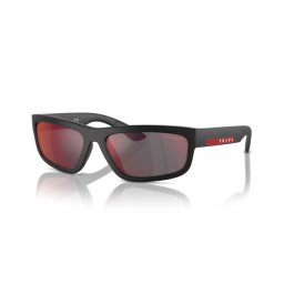 PRADA LINEA ROSSA PS 05ZS DG008F Black Rubbered Dark Grey Mirror Blue/Red napszemüveg