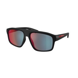 PRADA LINEA ROSSA PS B02S 1BO08F Matte Black Dark Grey Mirror Blue/Red napszemüveg