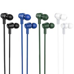 HOCO drót fülhallgató 3,5 mm-es jack mikrofonnal M86 fehér