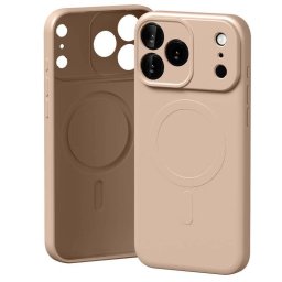 Mercury Semi-Silicone MagSafe-kompatibilis tok iPhone 17 Pro Max - pasztell rózsaszín