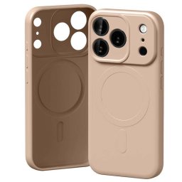 Mercury Semi-Silicone MagSafe-kompatibilis tok iPhone 17 Pro - pasztell rózsaszín