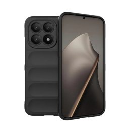 Szilikon telefonvédő (ütésállóság, kameravédő, 3D) FEKETE Xiaomi 15T