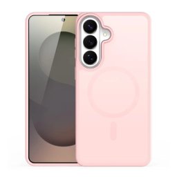 DUX DUCIS YIND szilikon telefonvédő (ütésállóság, kameravédő, matt, MagSafe) RÓZSASZÍN Samsung Galaxy S26 Plus (SM-S947)