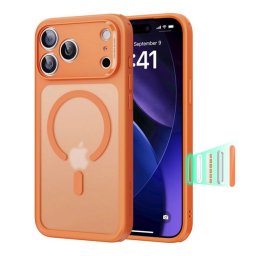 ESR CLASSIC HYBRID szilikon telefonvédő (ütésállóság, légpárnás sarok, kitámasztó, MagSafe) NARANCSSÁRGA Apple iPhone 17 Pro